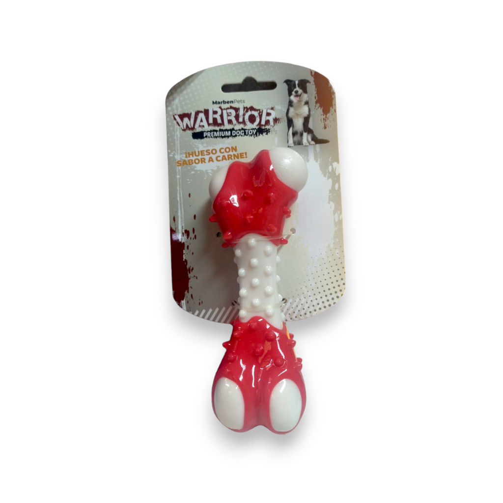 Juguete Para Perro Hueso Sabor Carne Warrior