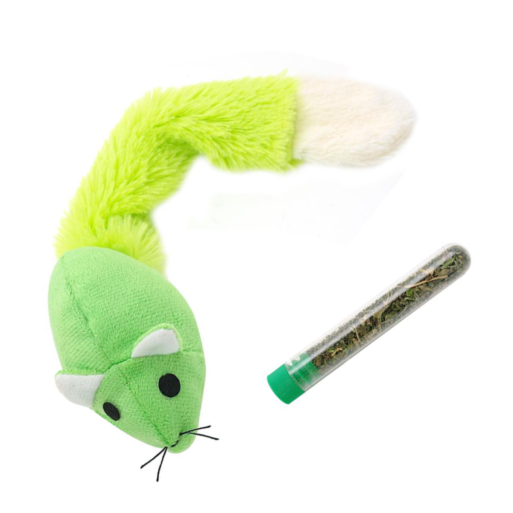 Juguete Para Gato Raton Con Catnip Azul