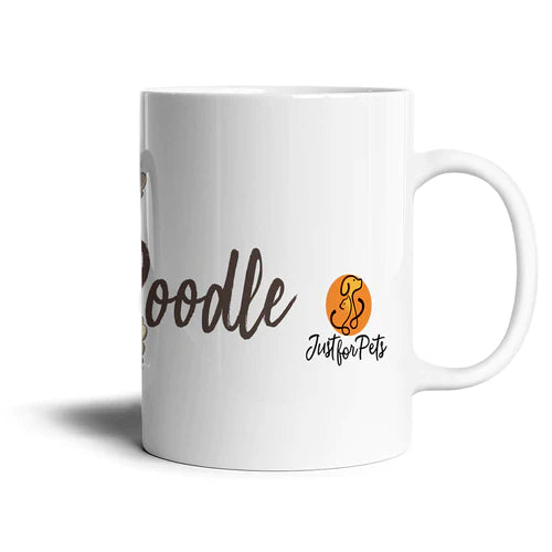 Taza de Perro - Poodle Blanco
