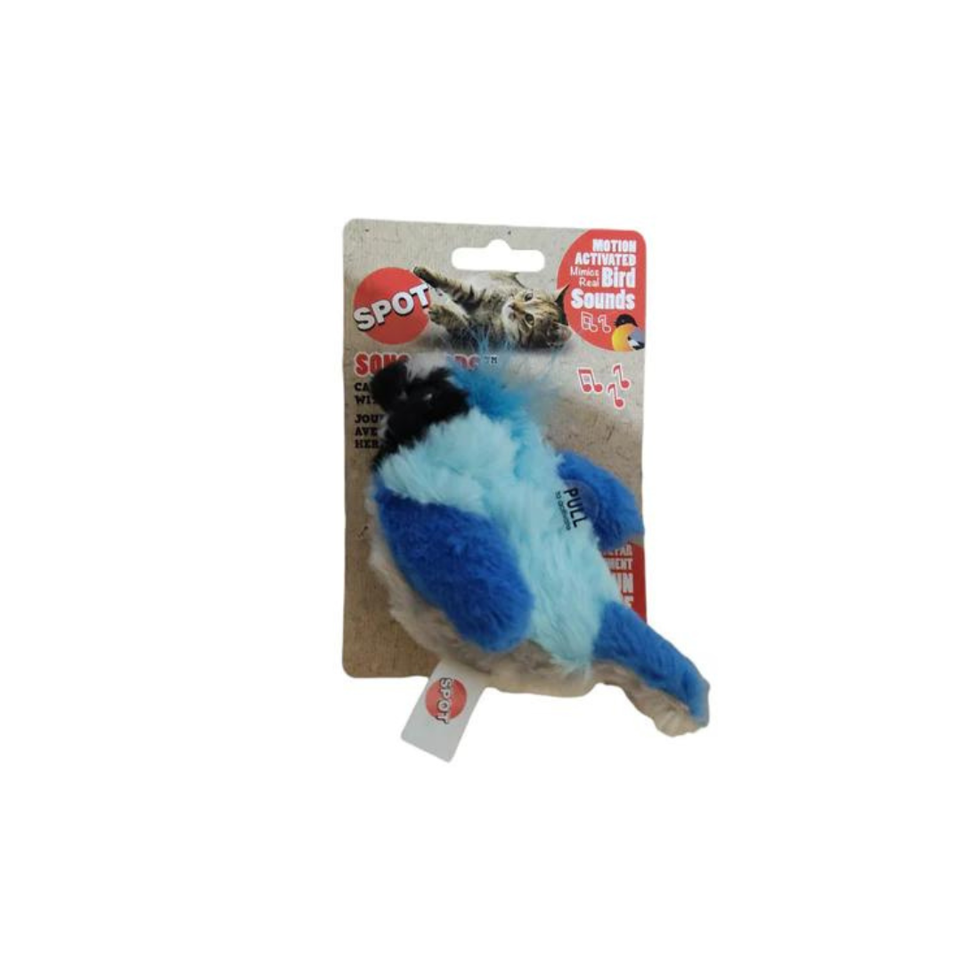 Juguete Para Gato Diseño Pájaro Azul Con Sonido