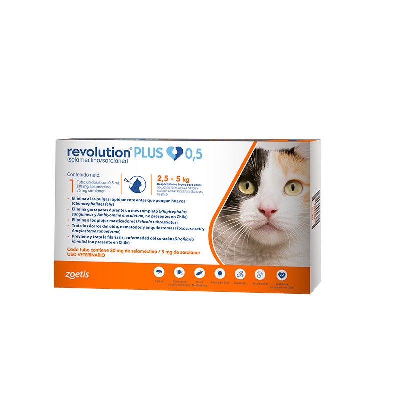 Revolution Plus Gatos de 2,6 a 5 kg