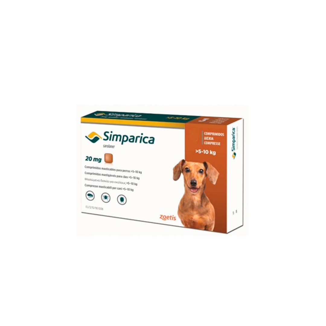 Simparica Antiparasitario externo 5 A 10 Kg