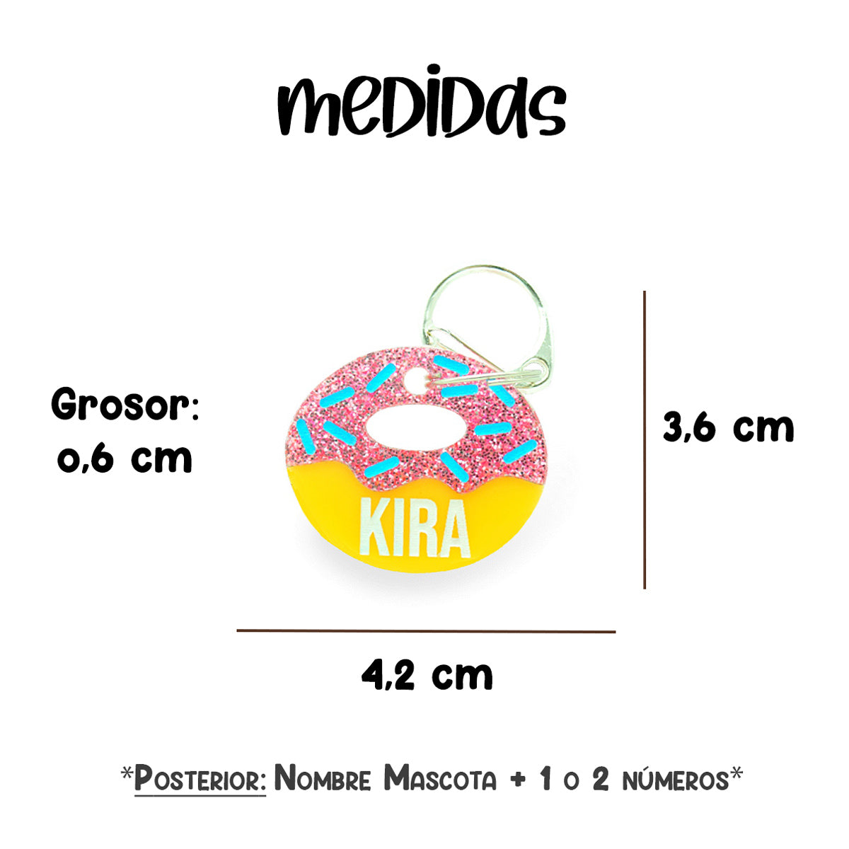 Placa de Perro - Donut