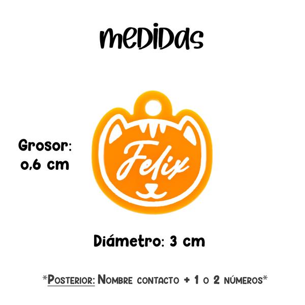 Placa de Gato Acrilico