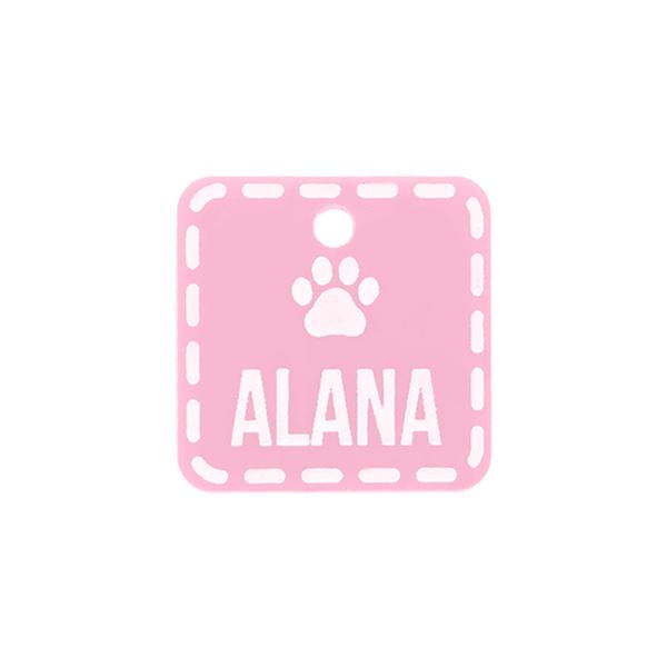 Placa de Perro - Acrilico Cuadrada