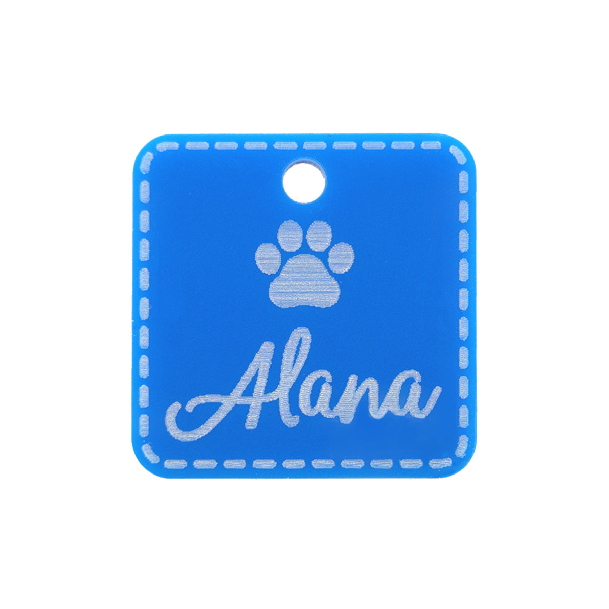 Placa de Perro - Acrilico Cuadrada