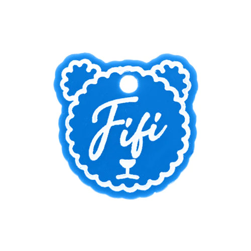 Placa De Perro - Oso De Acrílico