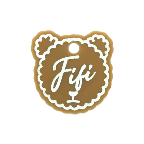 Placa De Perro - Oso De Acrílico