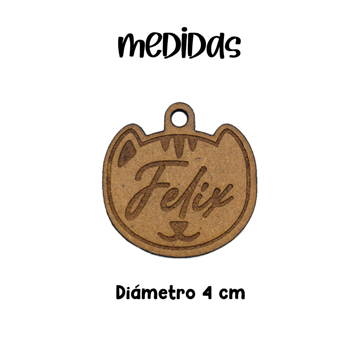 Placa de Gato - Madera