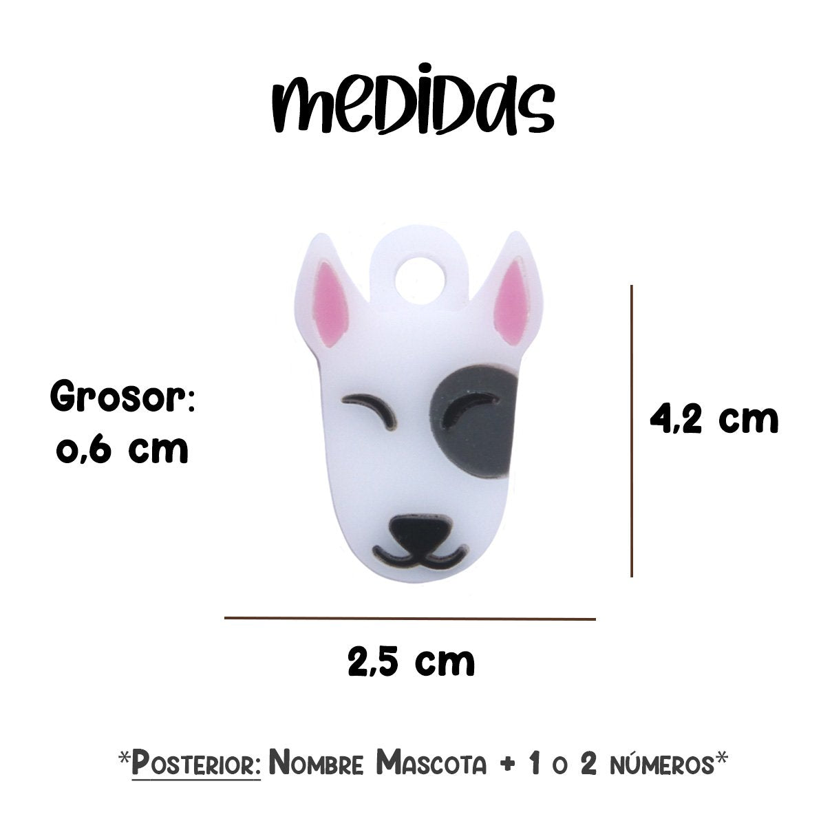 Placa de Perro - Bull Terrier