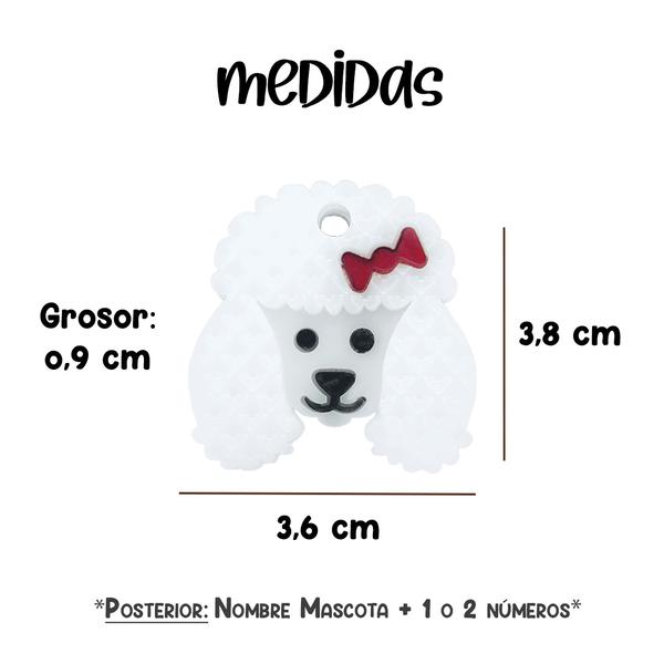 Placa de Perro - Poodle