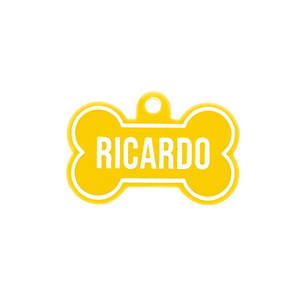 Placa Perro - Hueso Acrílico