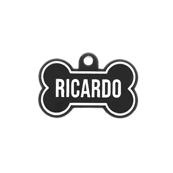 Placa Perro - Hueso Acrílico