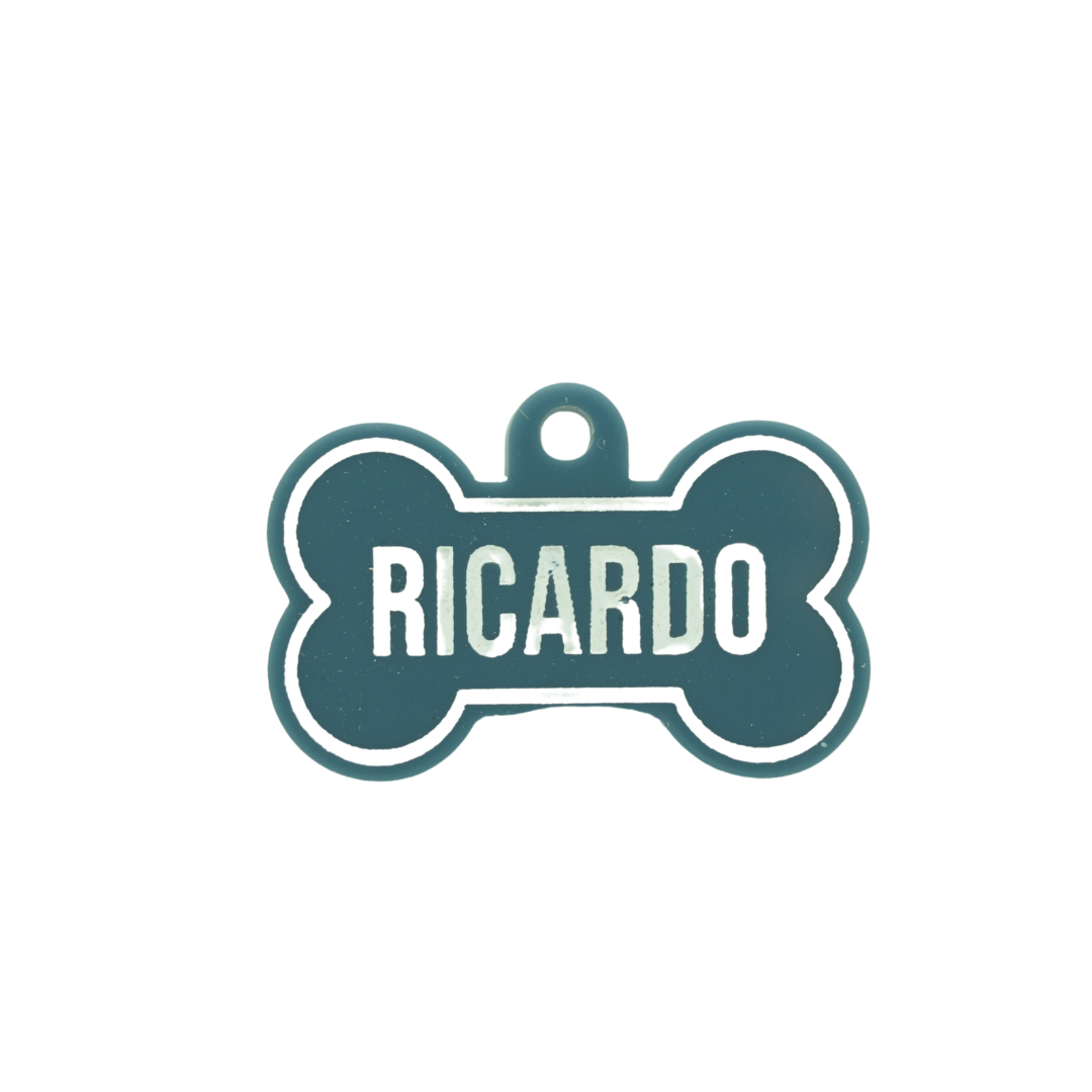 Placa Perro - Hueso Acrílico