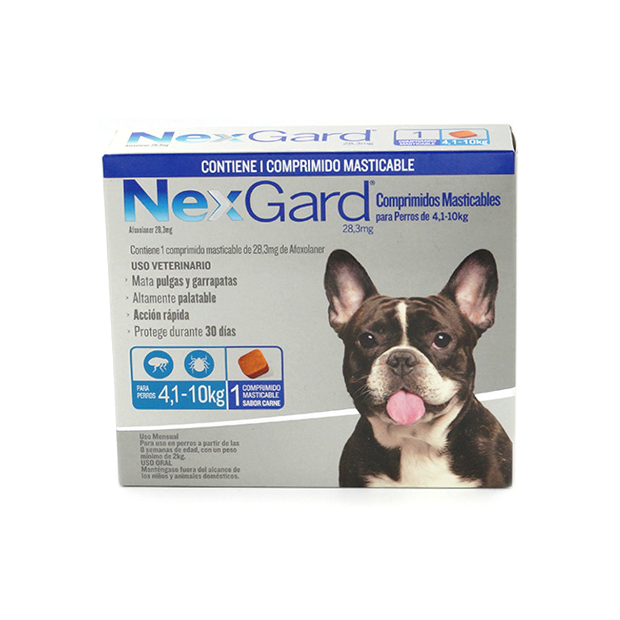 Nexgard Antiparasitario Perros de 4 kg hasta 10 kg 3 comprimidos.
