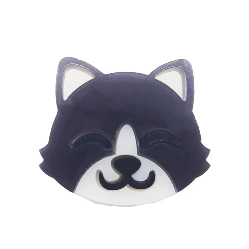 Placa De Gato - Negro Con Blanco