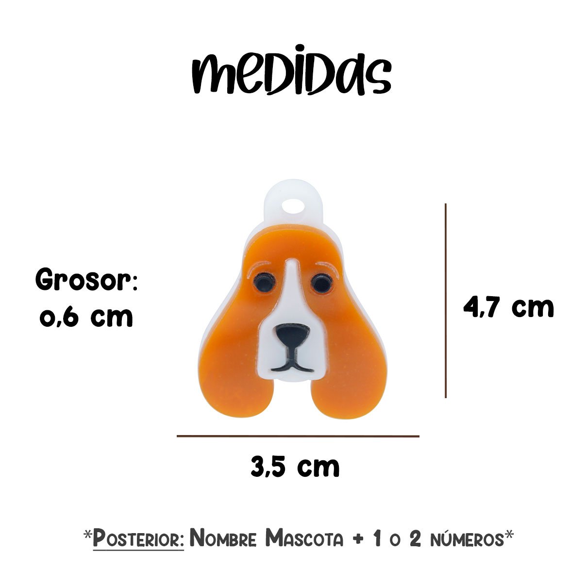 Placa de Perro - Basset Hound