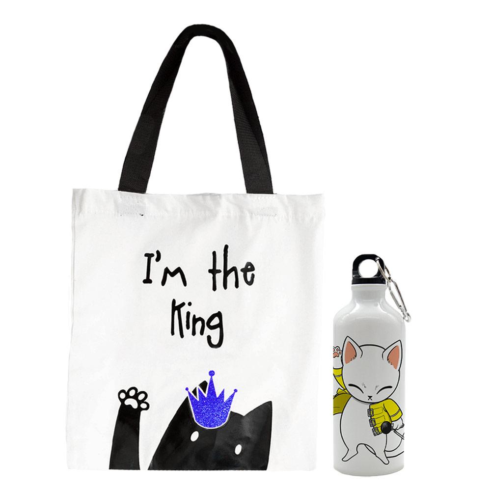 Pack Bolso + Botella de Gato