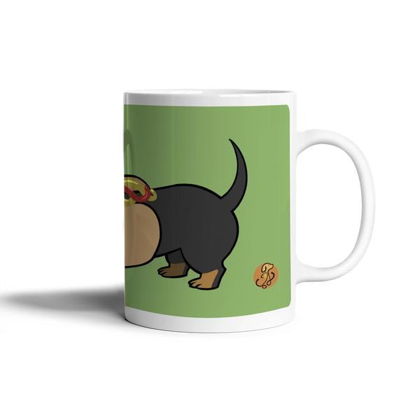 Taza de Perro - Salchicha Negro