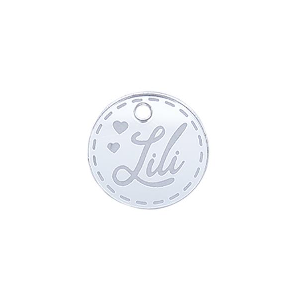 Placa de Perro - Acrilico redonda