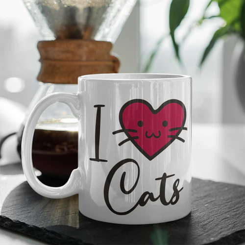 Taza de Gatos - I Love Cats