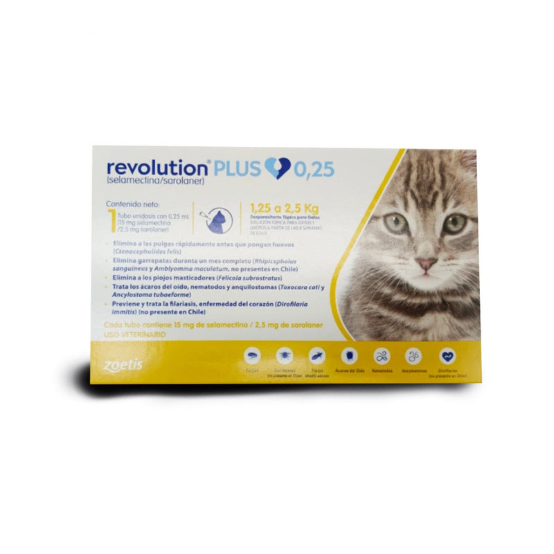 Revolution Plus Gatos de 1,25 a 2,5 kg