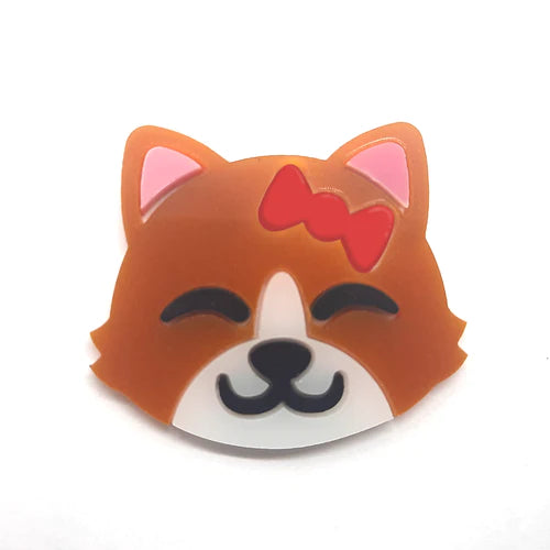 Placa de Gato - Naranja Con Listón